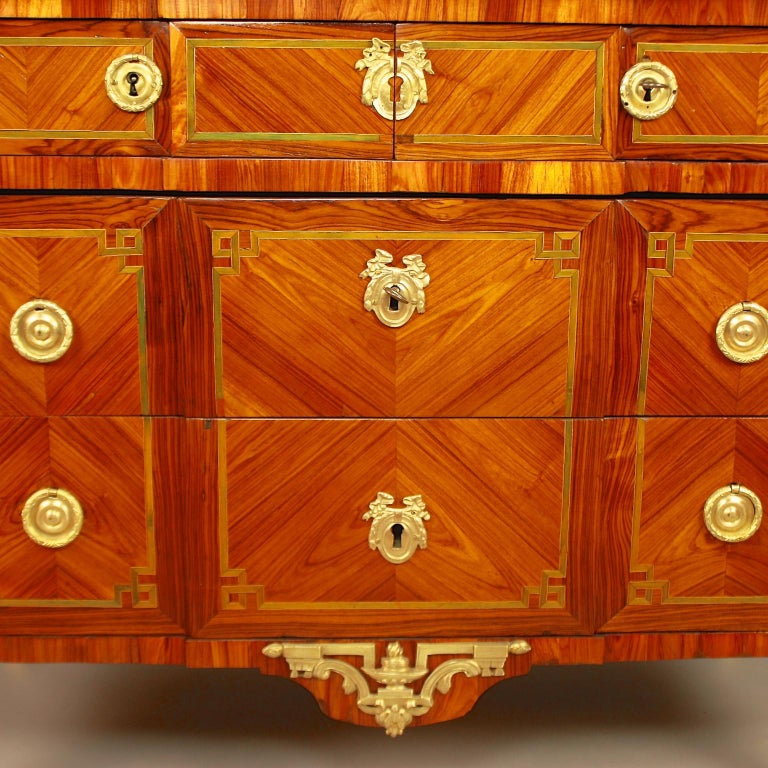 18th Century French Louis XVI Breakfront Commode, circa 1770, stamped ...