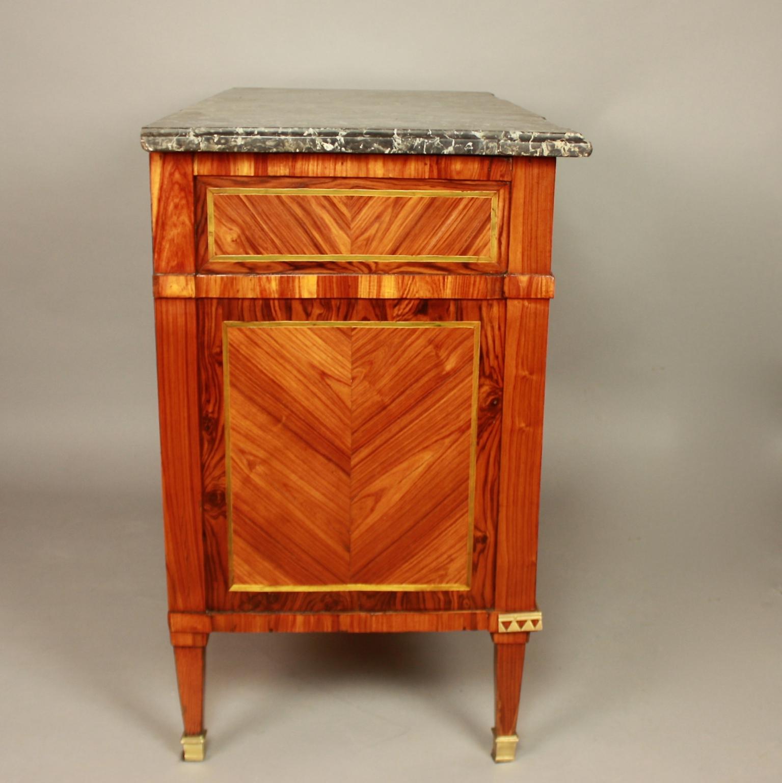 18th Century French Louis XVI Breakfront Commode, circa 1770, stamped by FCFranc 1