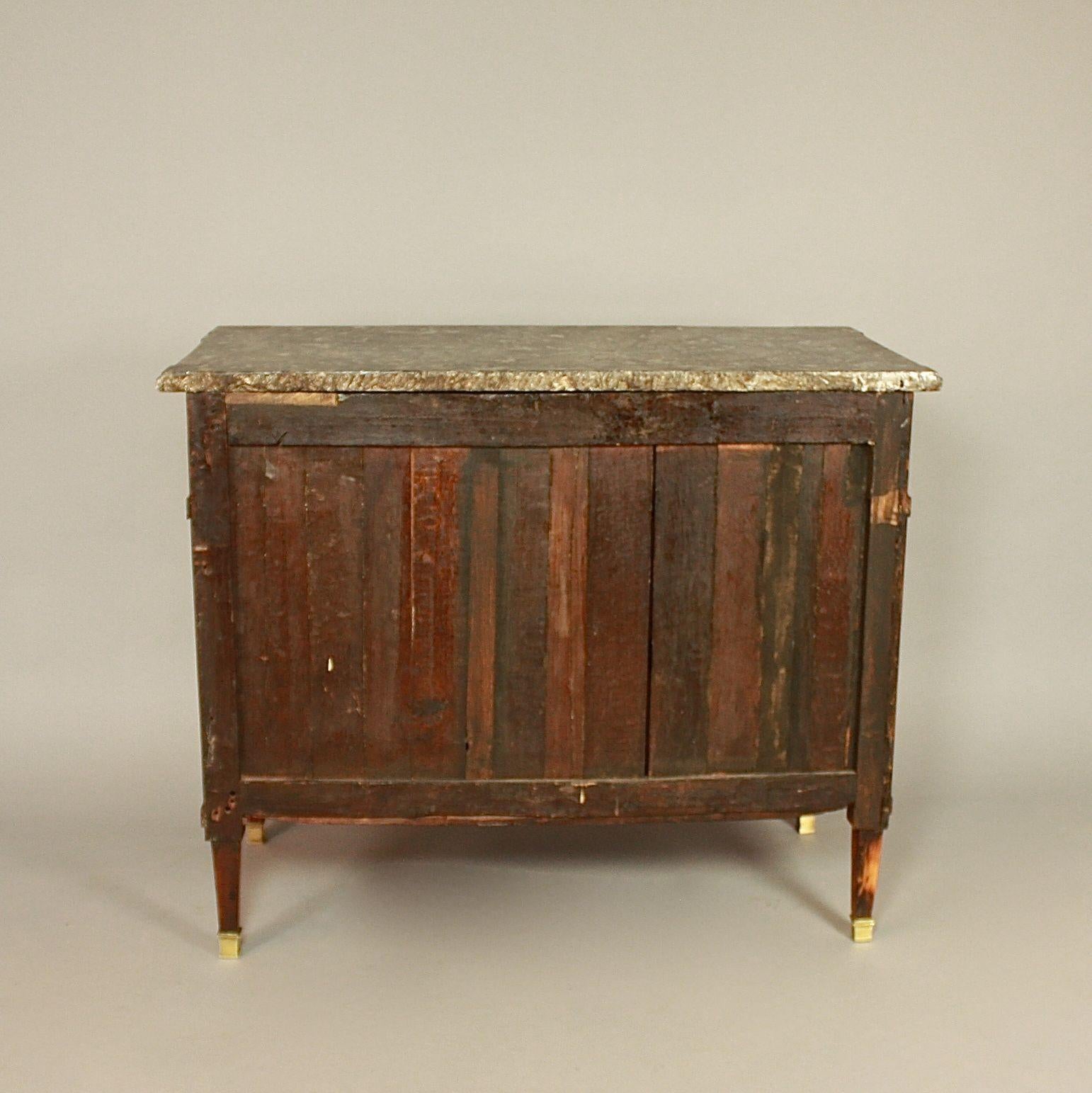 18th Century French Louis XVI Breakfront Commode, circa 1770, stamped by FCFranc 2