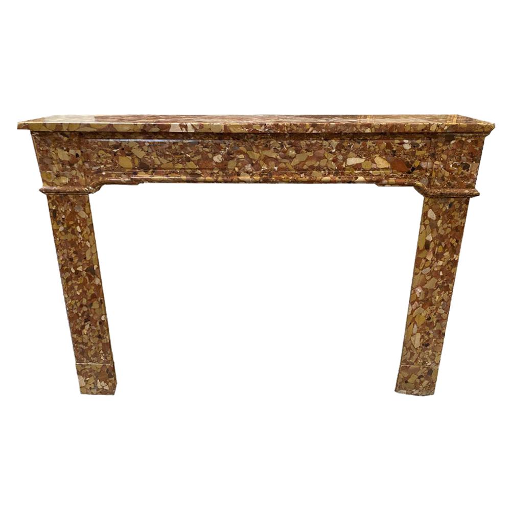 Louis XVI Breche Marble Mantel