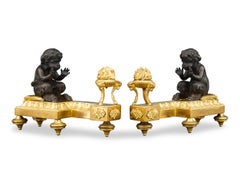 Louis XVI Bronze Chenets