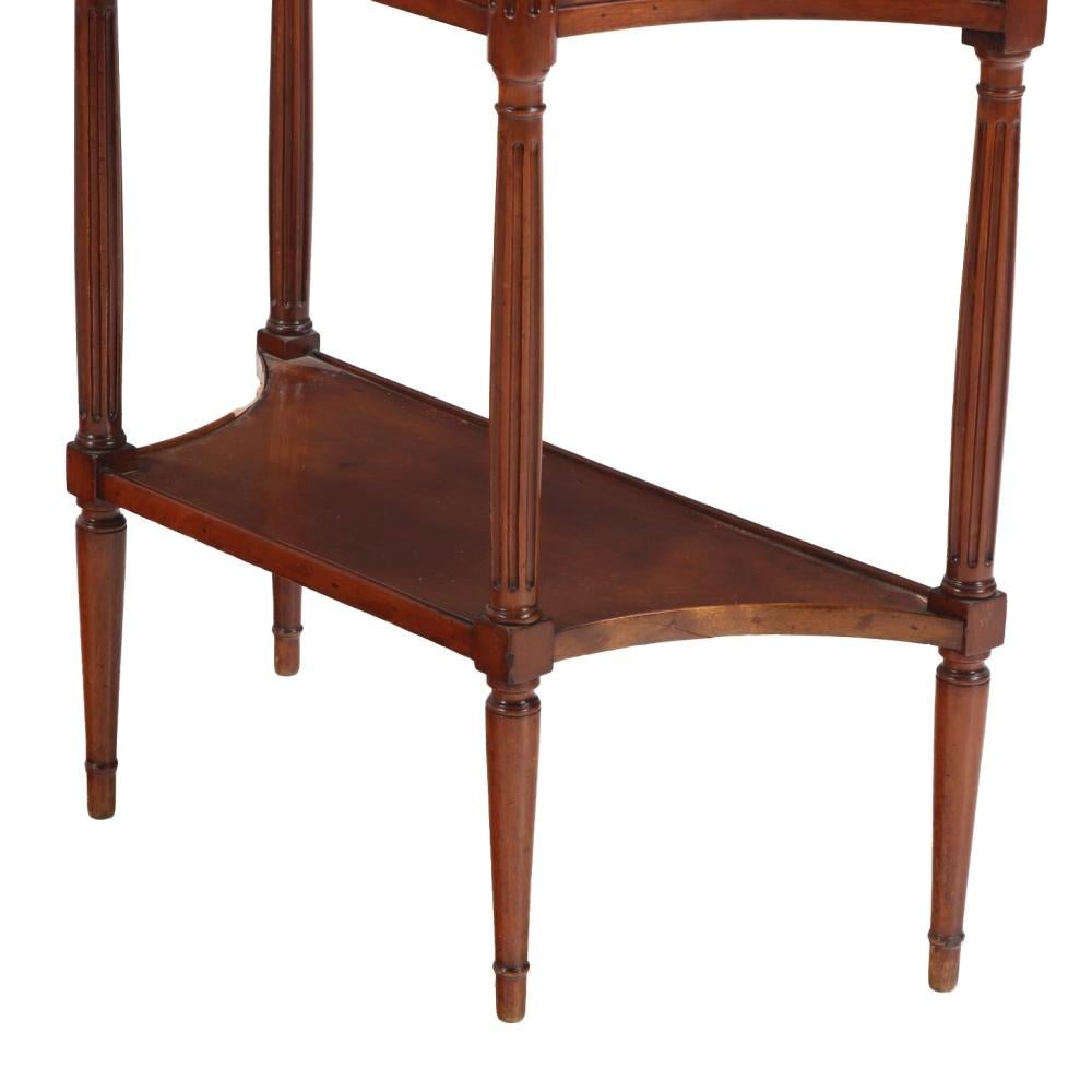 Louis XVI Bronze Mounted Marble Top Console Dessert Server For Sale 1