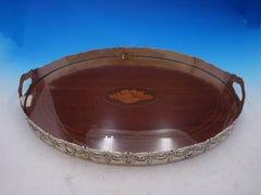 Louis XVI by Shreve Sterling Silver Tea Set with Tray & Kettle on Stand '#4576'