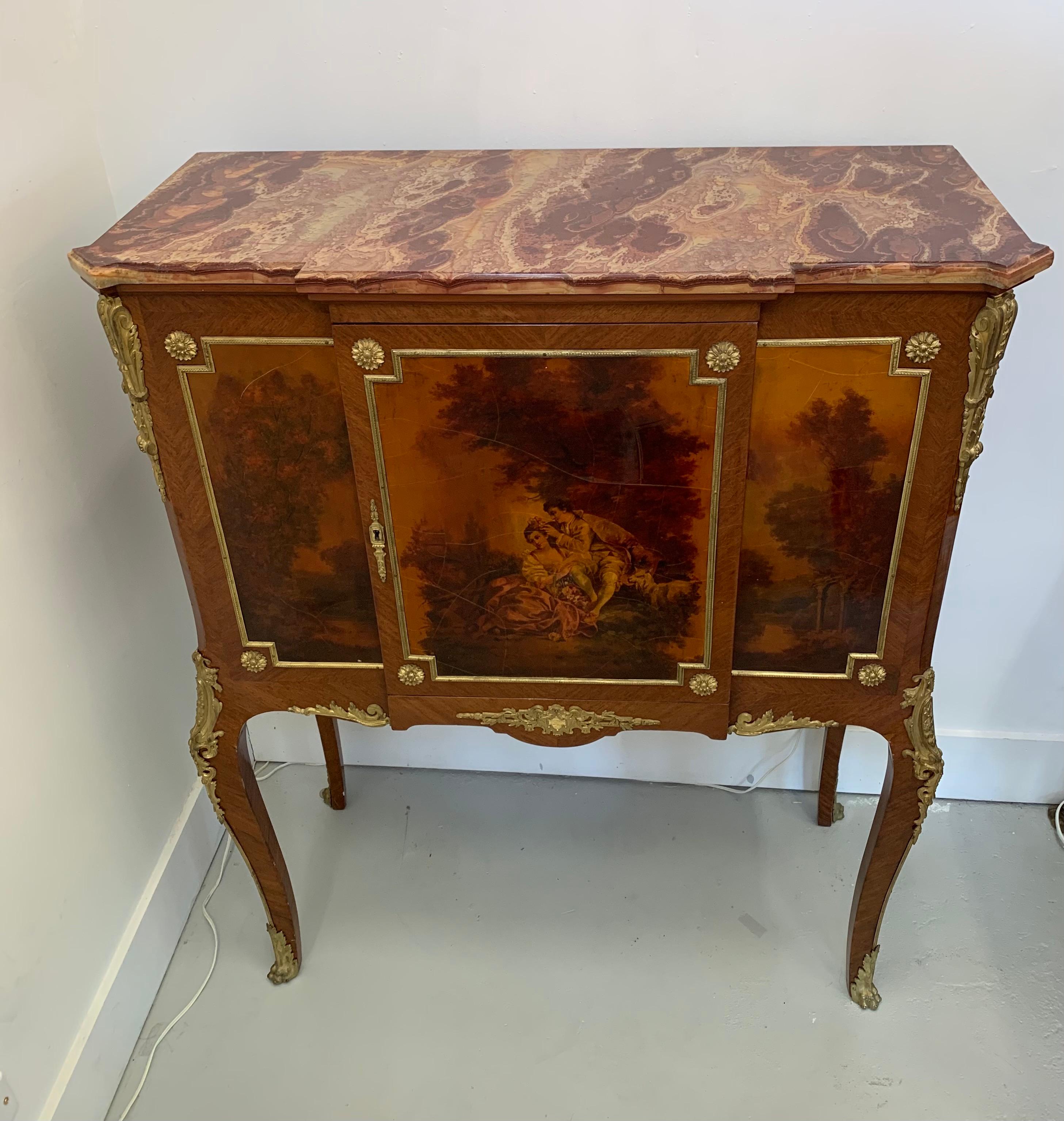Louis XVI Cabinet by Henry Dasson For Sale 4