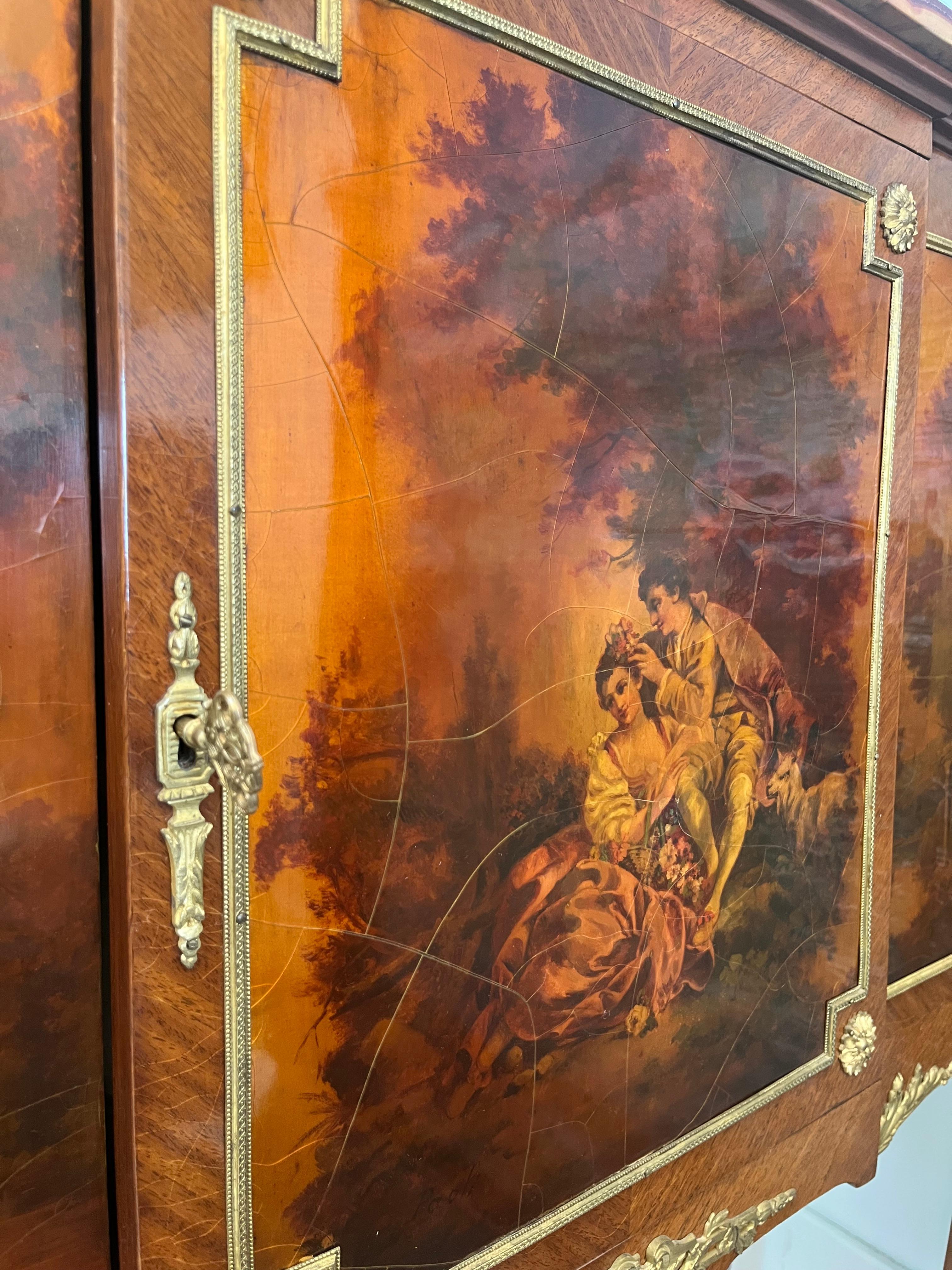 Gilt Louis XVI Cabinet by Henry Dasson