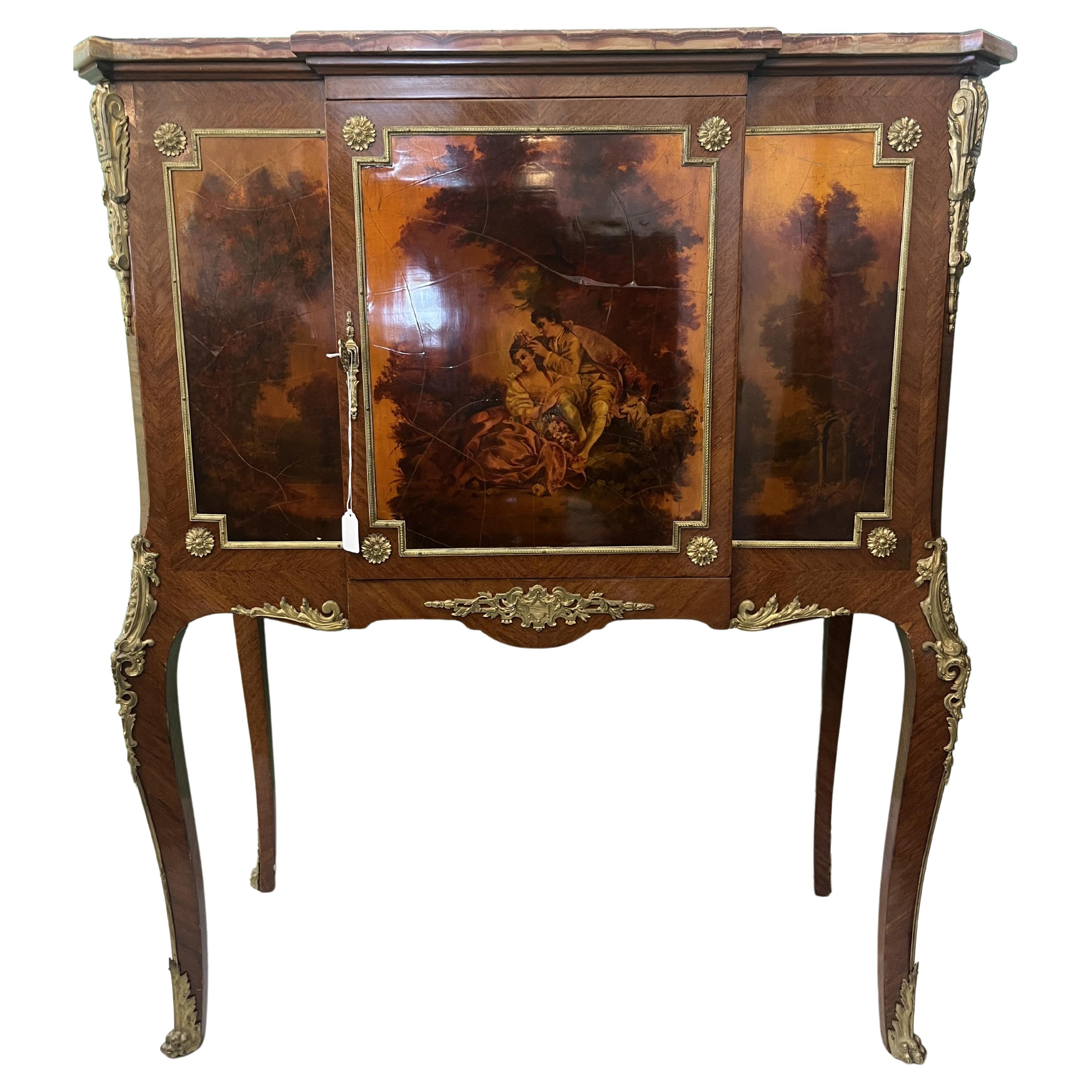 Louis XVI Cabinet by Henry Dasson For Sale