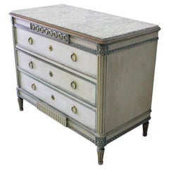 Louis XVI Cabinet with Original Marble Surface