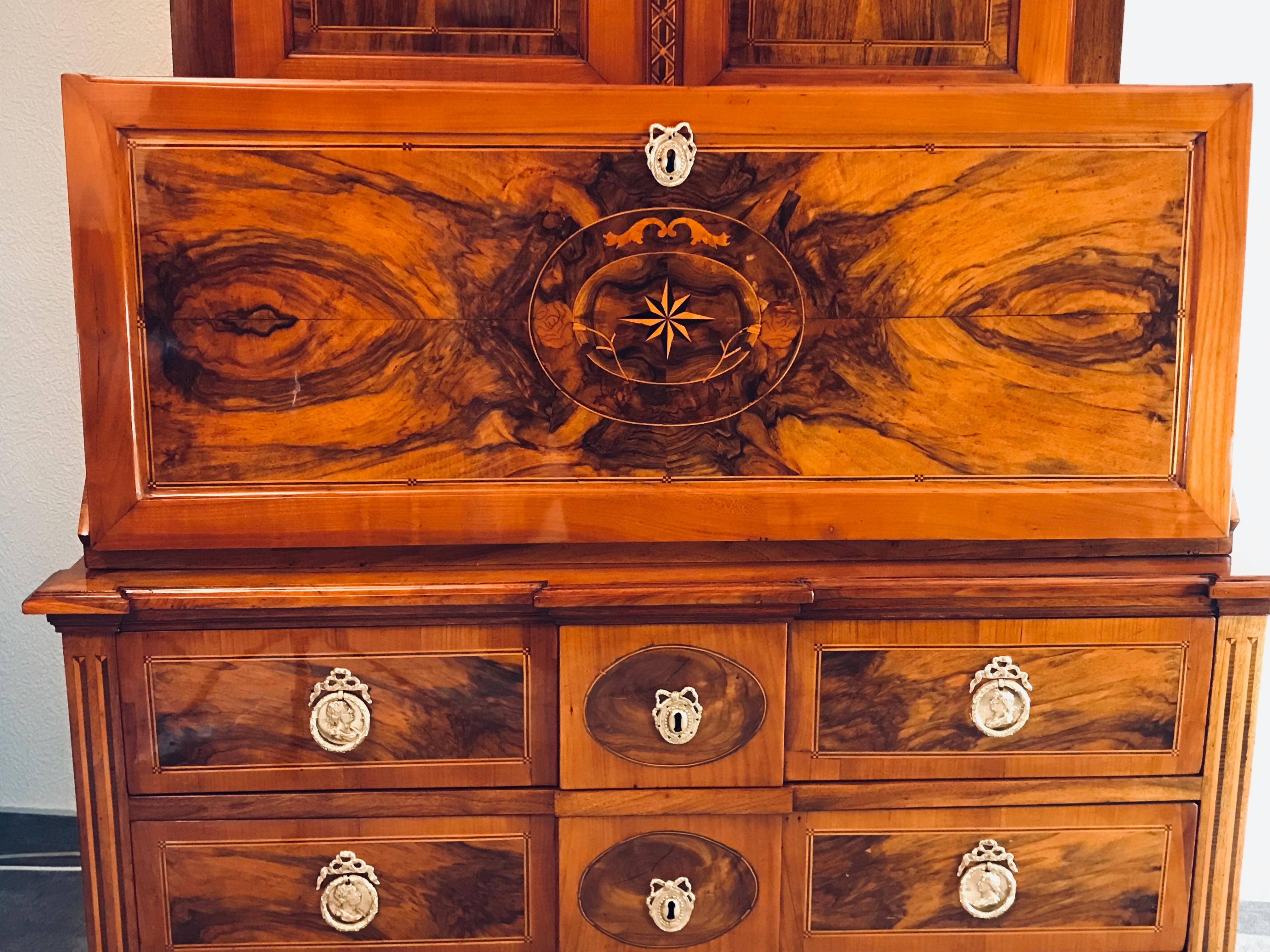 Louis XVI Cabinet with Secretaire, South Germany 1780 For Sale 5