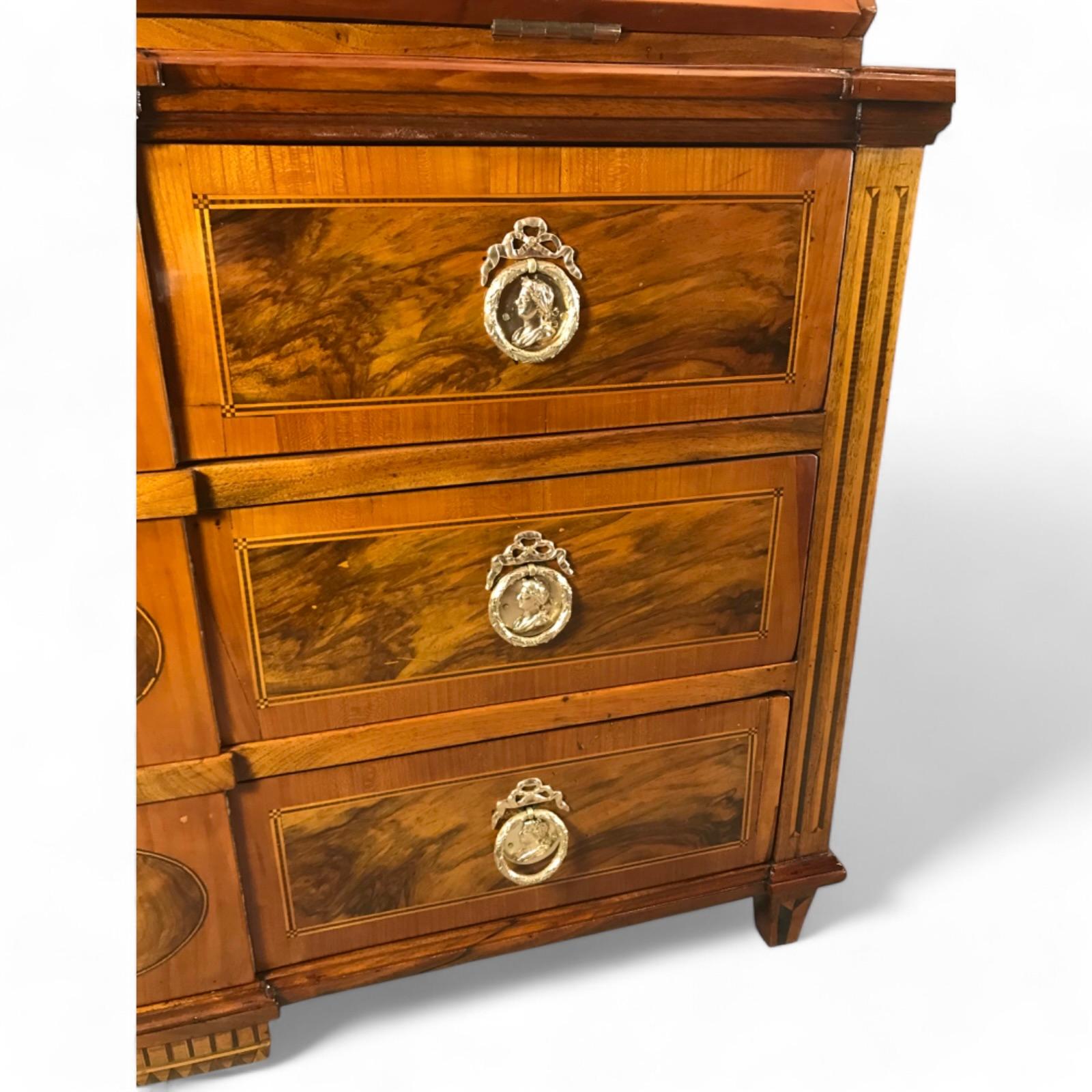 Louis XVI Cabinet with Secretaire, South Germany 1780 For Sale 6