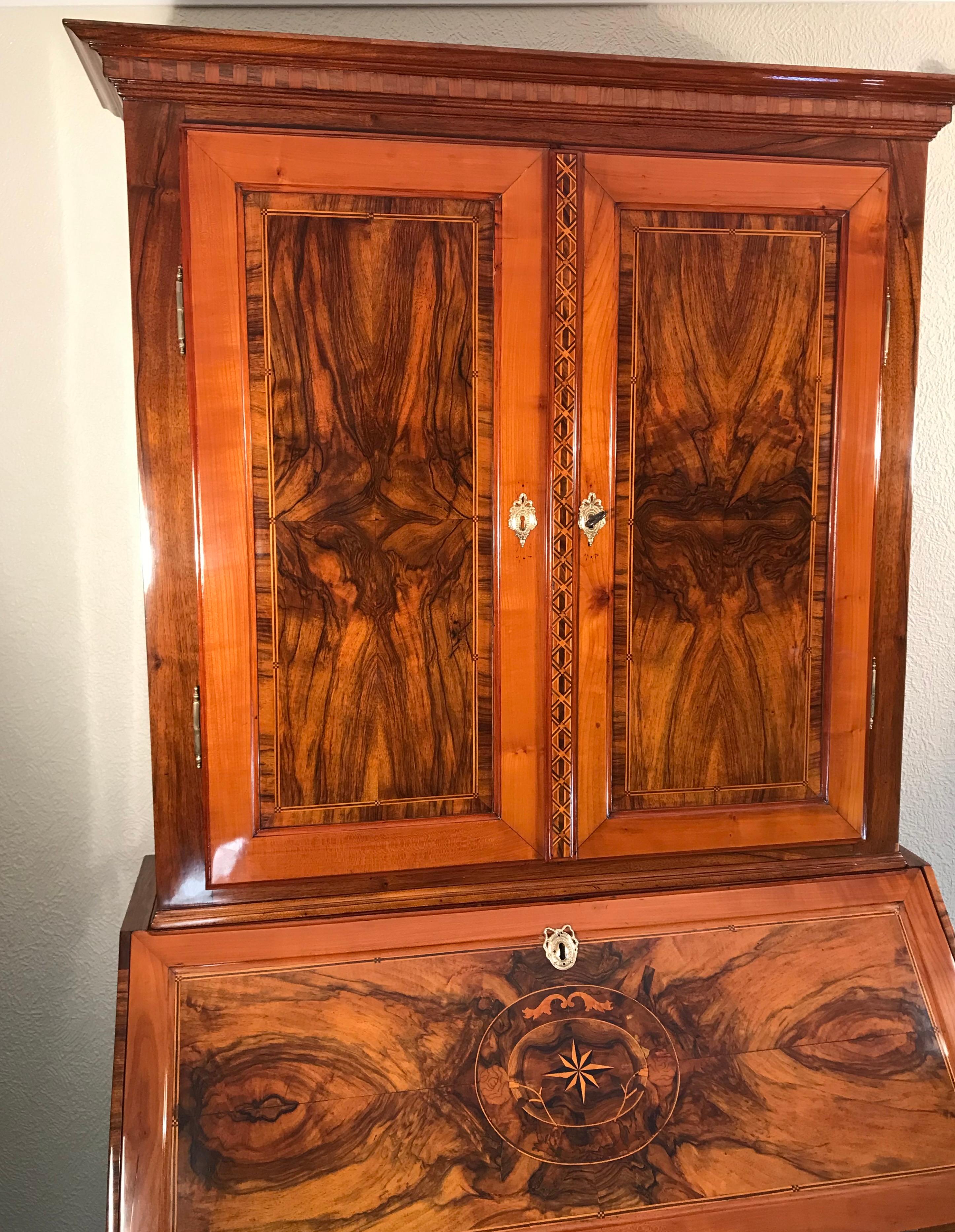 Louis XVI Cabinet with Secretaire, South Germany 1780 For Sale 2