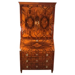 Louis XVI Cabinet with writing desk, Germany 1780, Walnut veneer