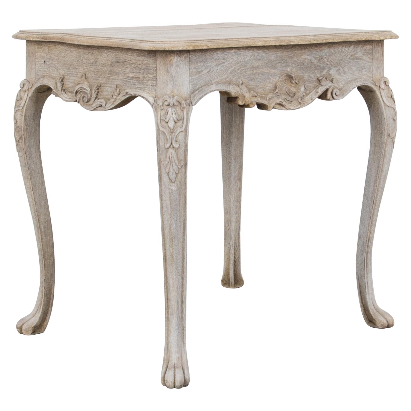 Louis XVI Cabriole Leg Oak Table