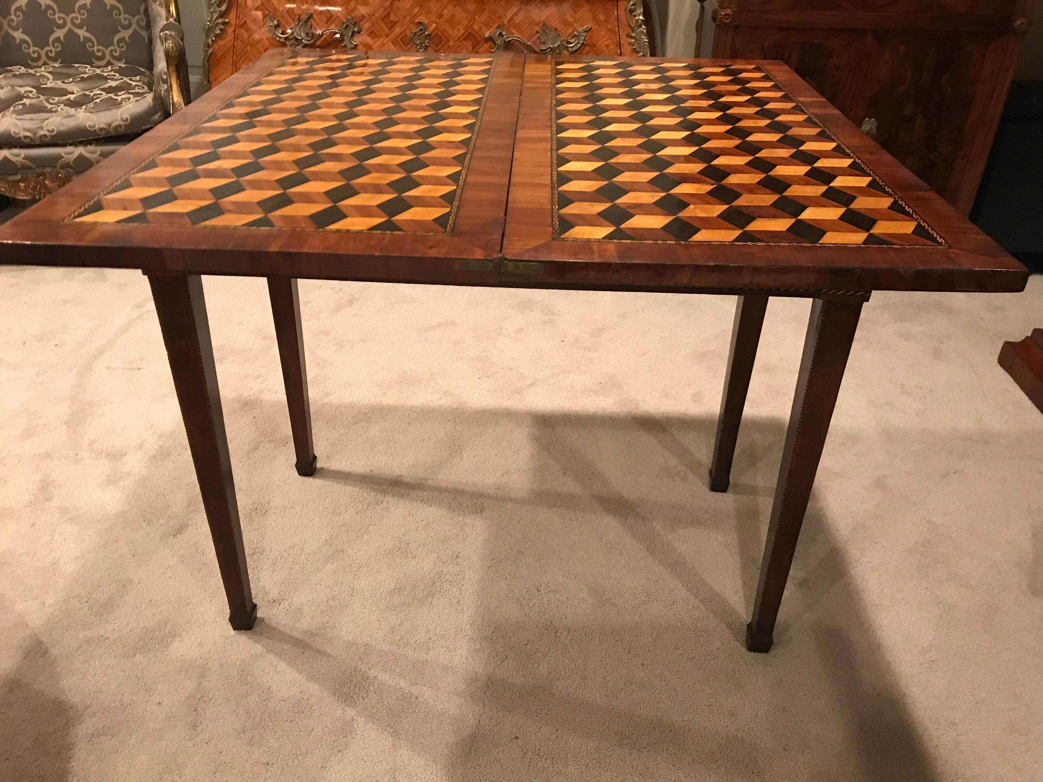 Louis XVI Card Table, France, 18th Century In Good Condition In Belmont, MA