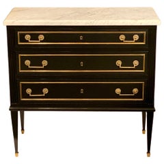 Louis XVI Carrara Topped Chest