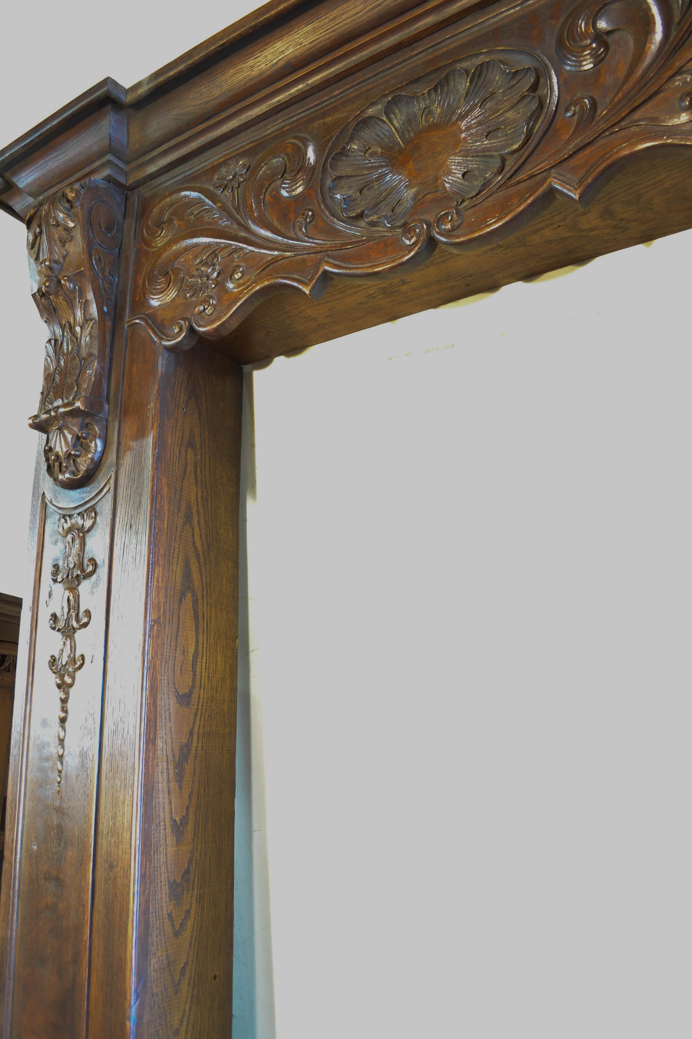 French Louis XVI Carved Door Surround