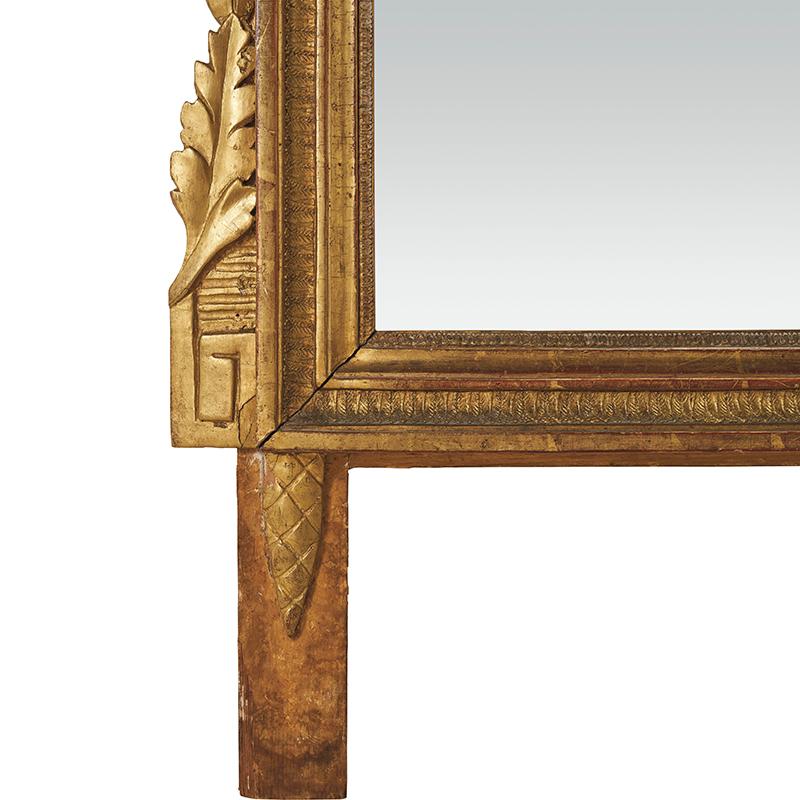 Louis XVI Carved Gilded Mirror, circa 1770, France 1
