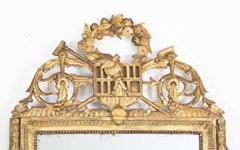 Louis XVI Carved Gilt Mirror