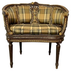 Louis XVI Chair Signed Guillaume Grohe, Gilt, 19th Century