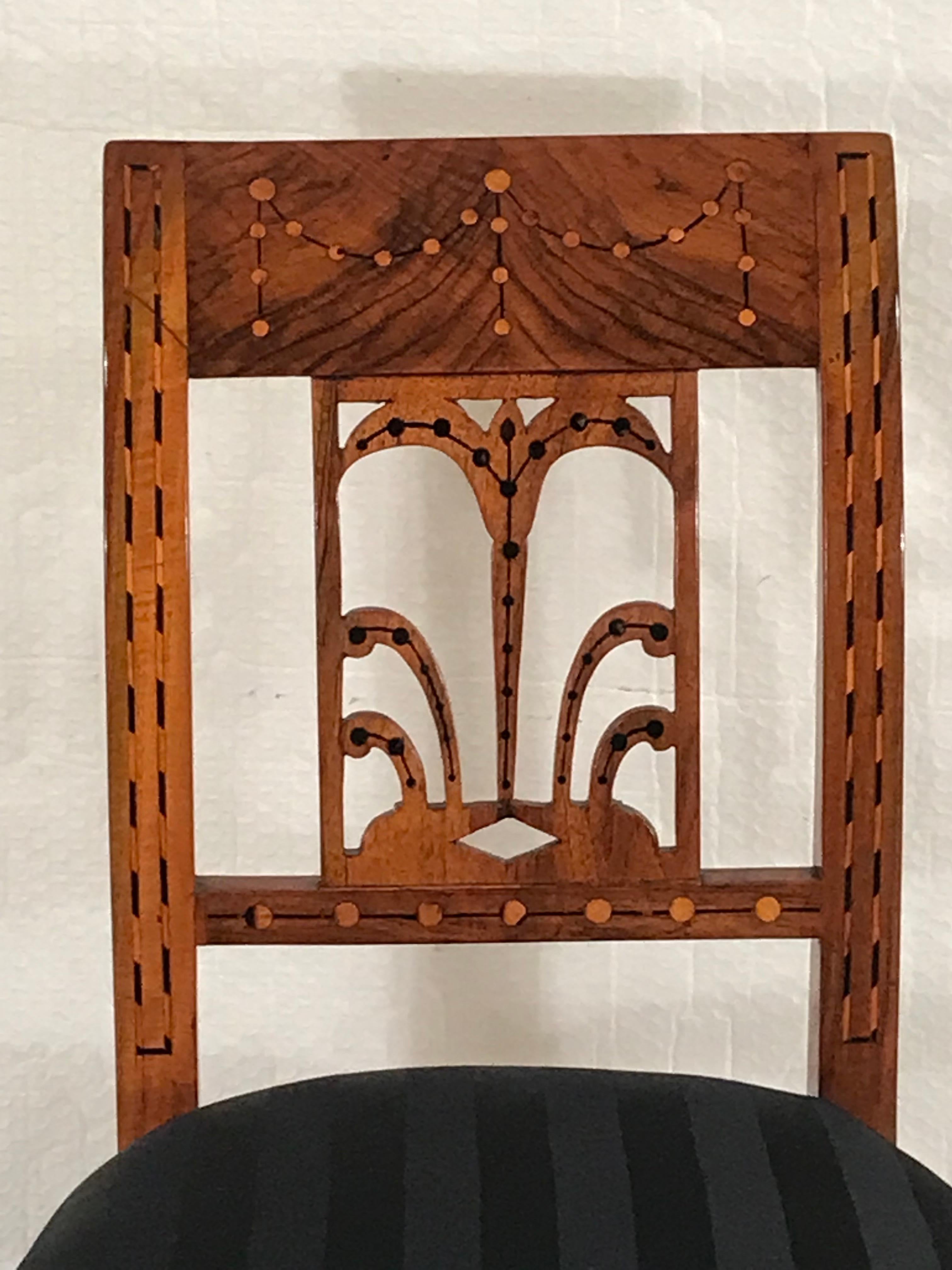 Inlay Louis XVI Chair, South Germany 1800