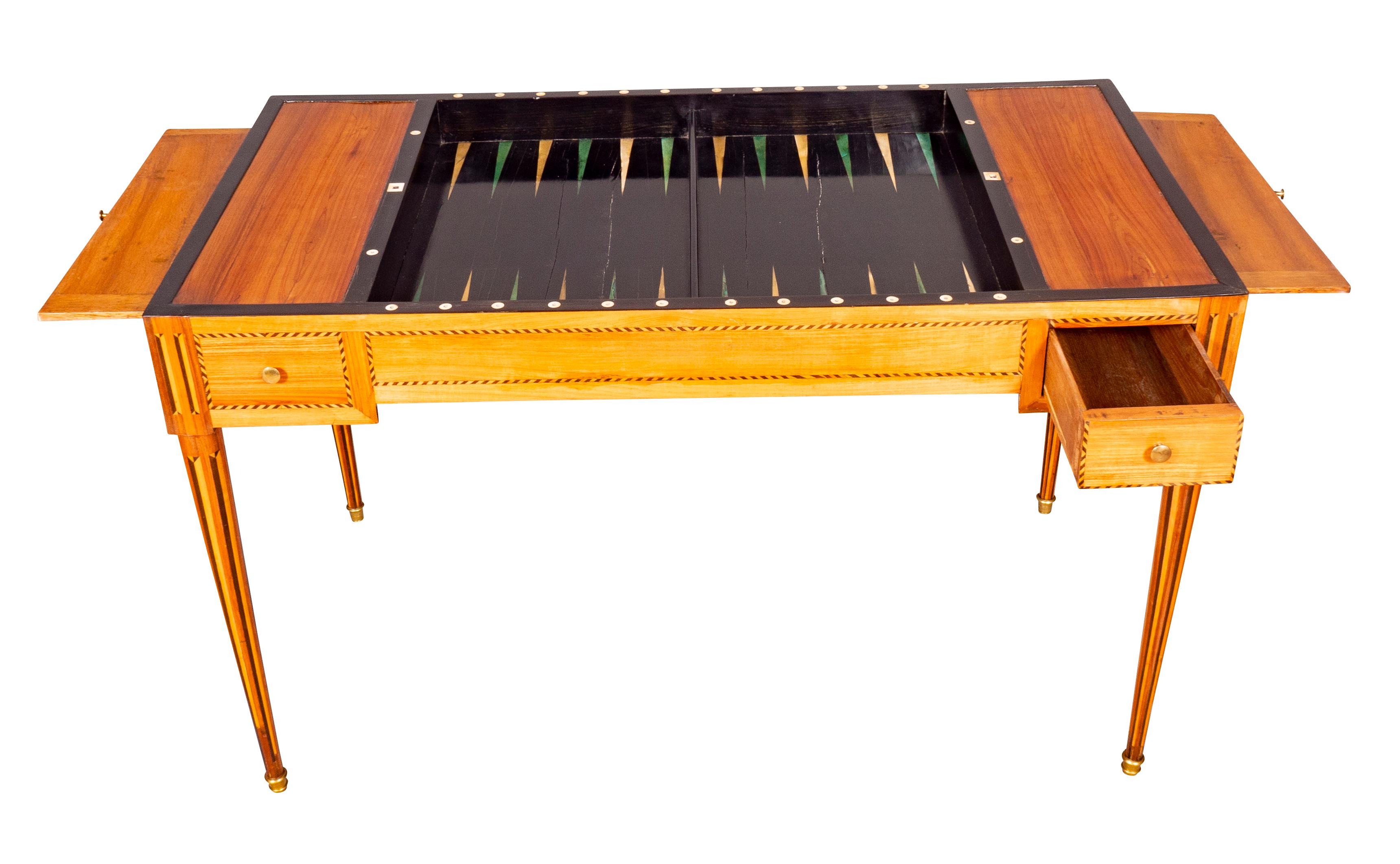 Louis XVI Cherrywood Tric Trac Table For Sale 10