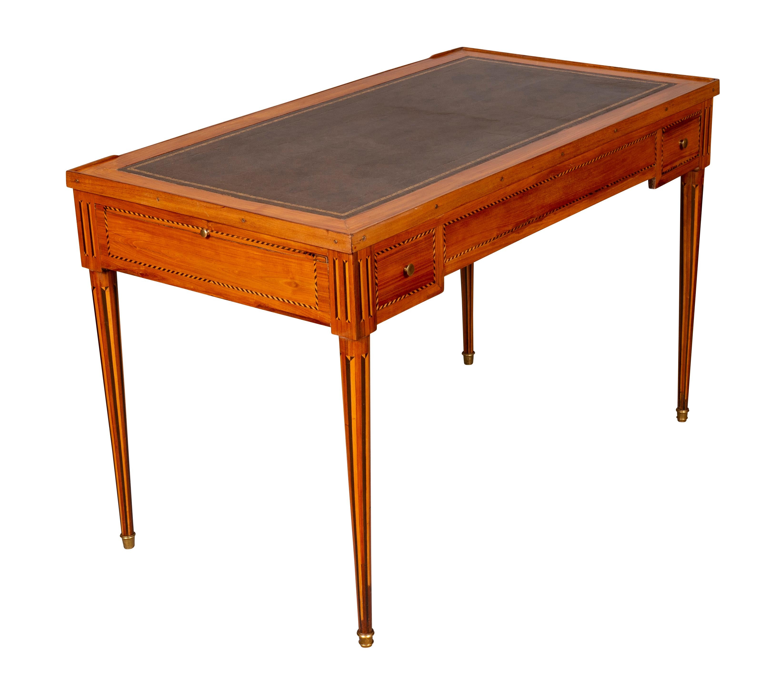 Louis XVI Cherrywood Tric Trac Table In Good Condition For Sale In Essex, MA