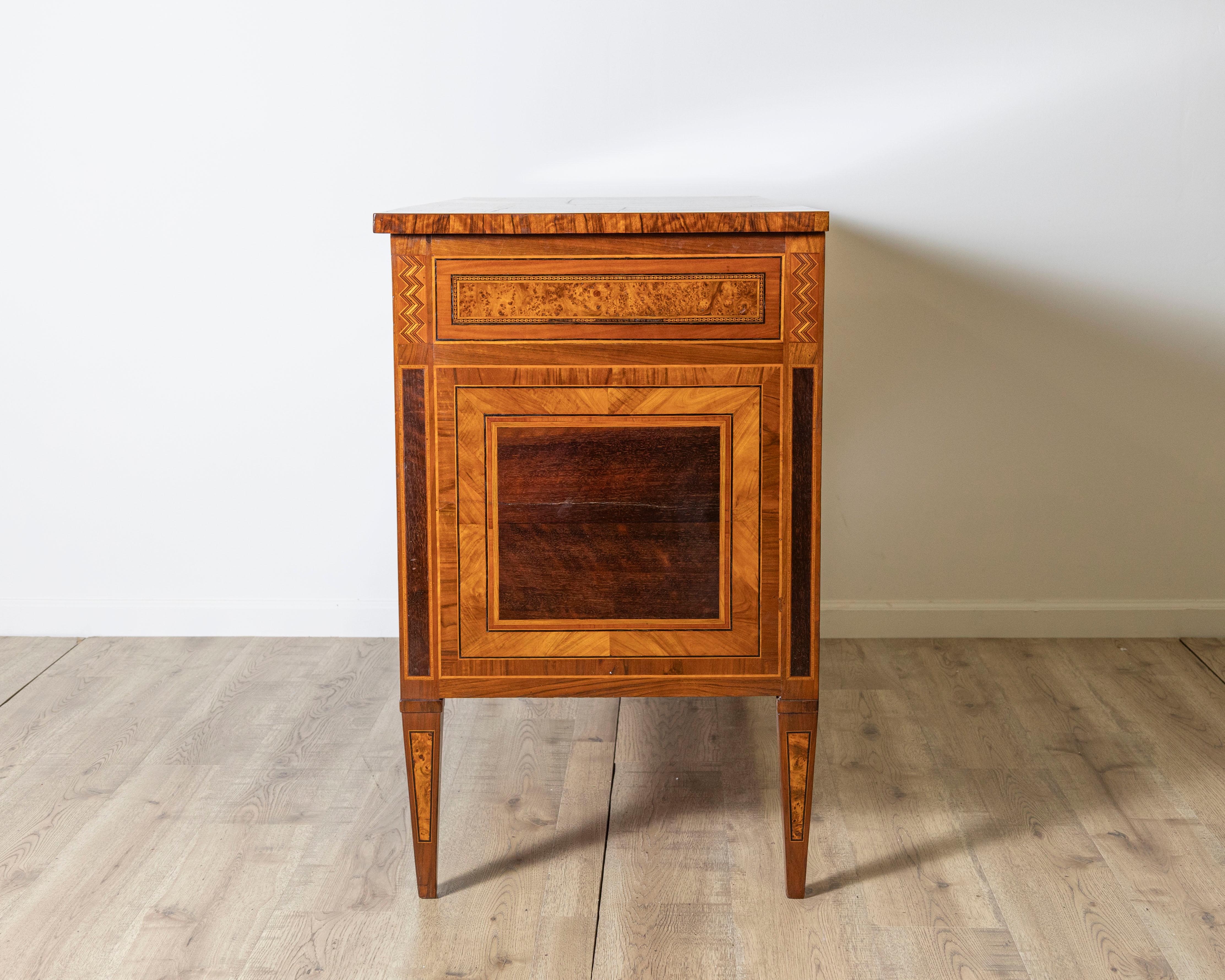 18th Century and Earlier Louis XVI chest of drawers from Bologna For Sale