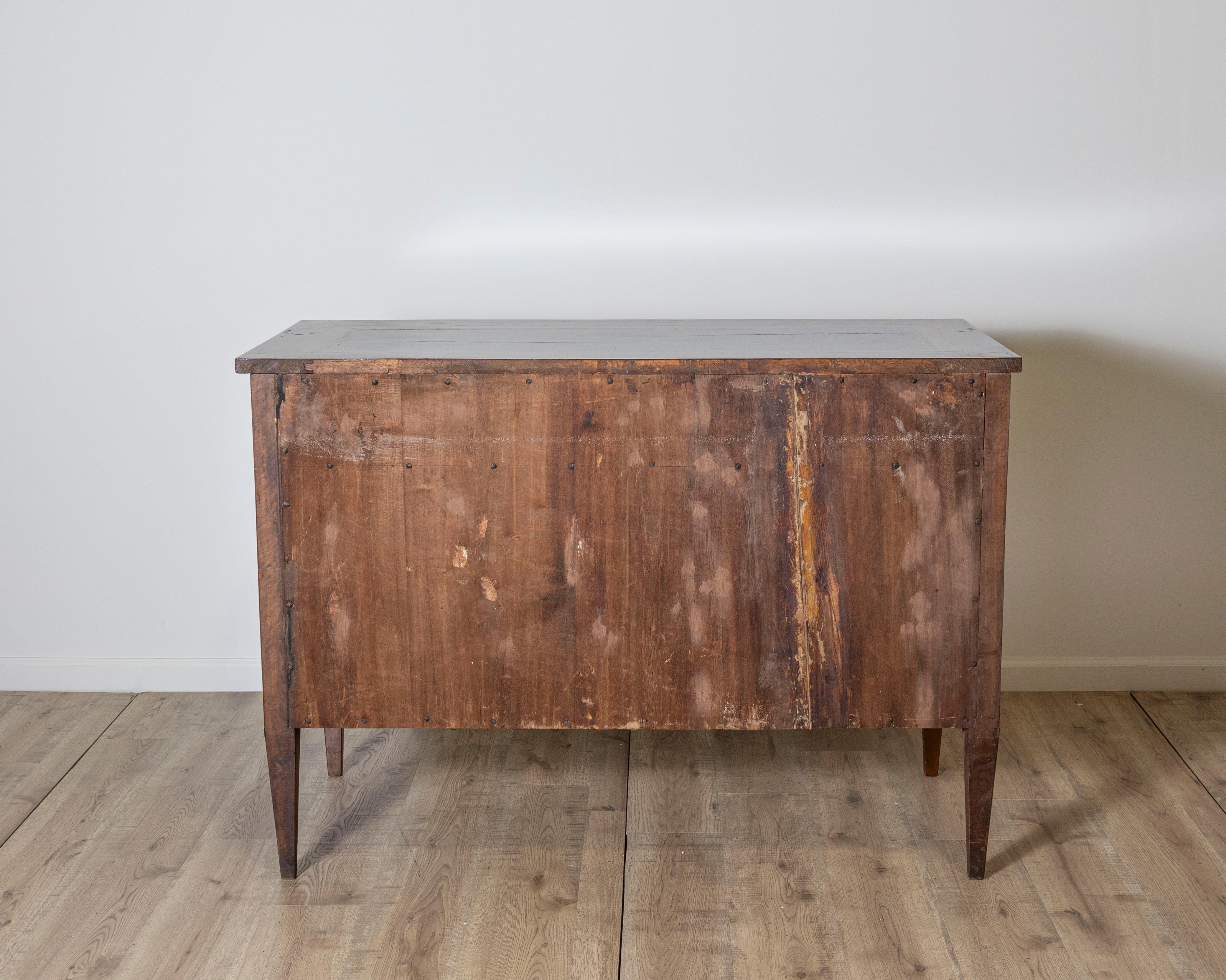 Ebony Louis XVI chest of drawers from Bologna For Sale