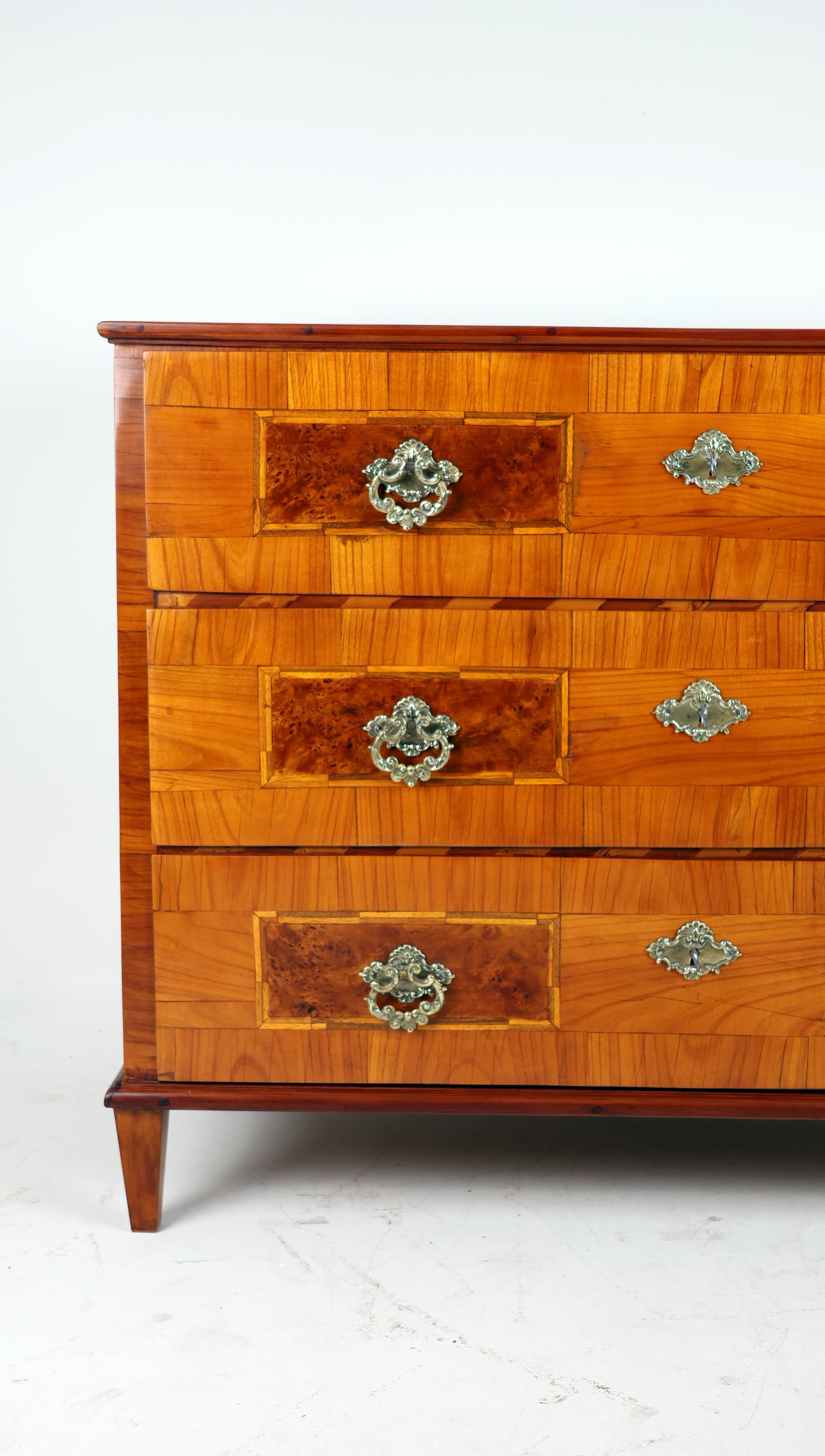 Louis XVI Chest of drawers from early 19th century , Cherry wood For Sale 4