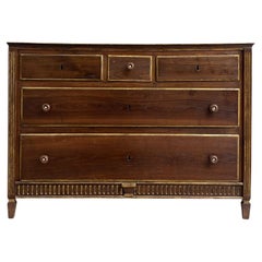Louis XVI Chest of Drawers in Chestnut and Other Woods