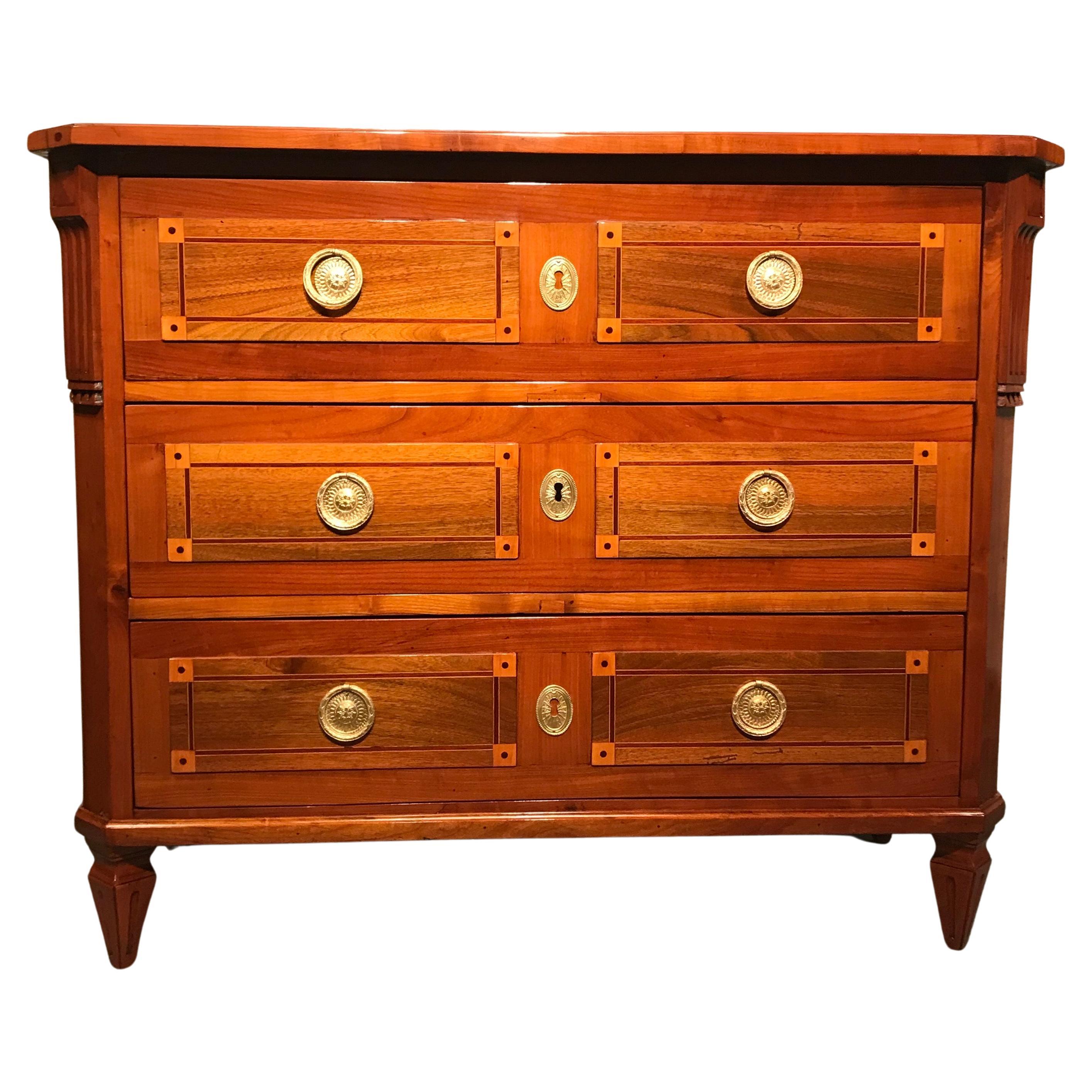 Louis XVI Chest of Drawers, South Germany 1780