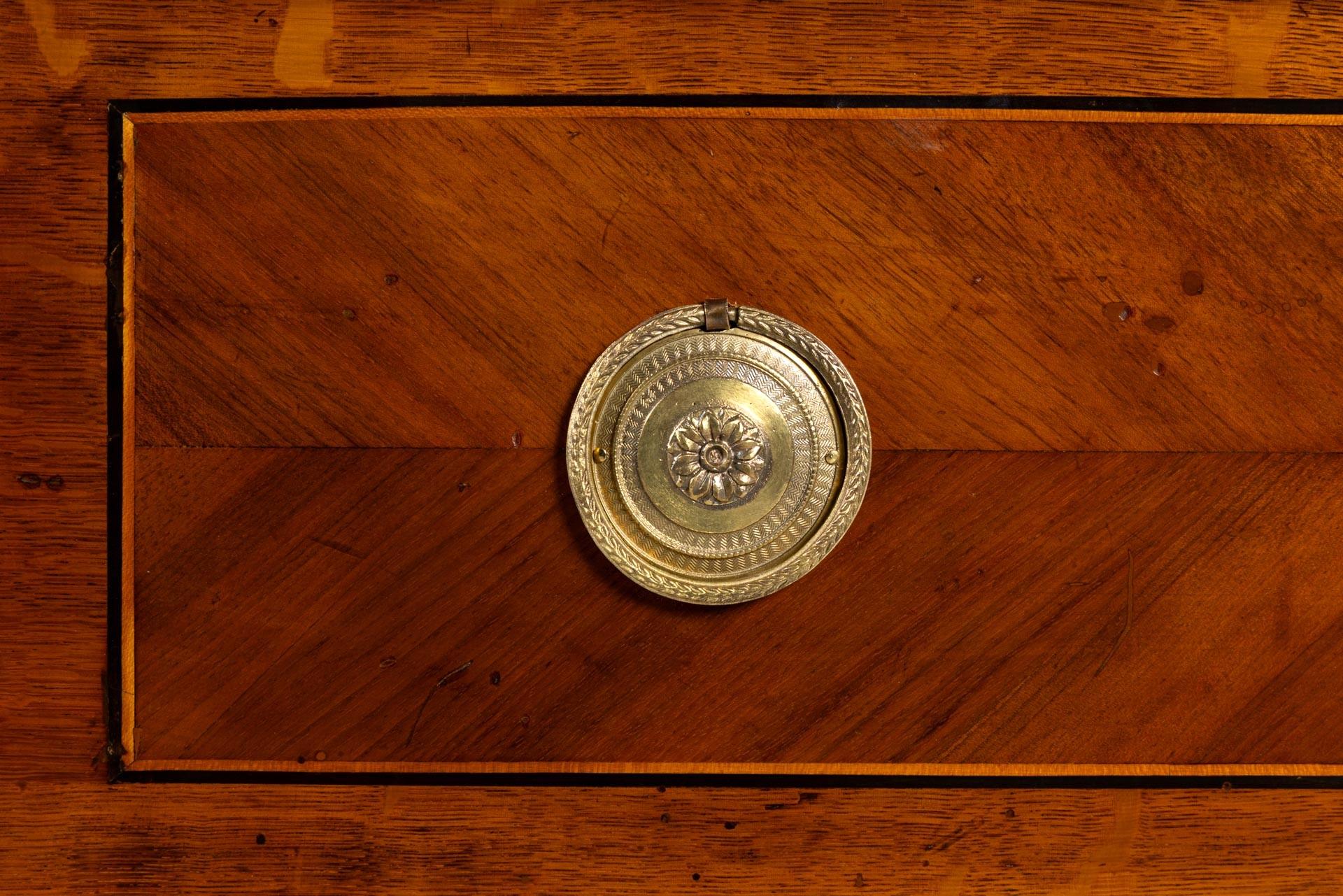 Louis XVI Chest of Drawers with Central Locking System, Germany, Early 19th Ct. For Sale 5