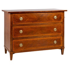 Louis XVI Chest of Drawers with Central Locking System, Germany, Early 19th Ct.