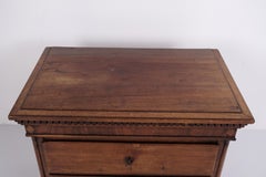Louis XVI chest of drawers with dentil moulding and side columns from 1760