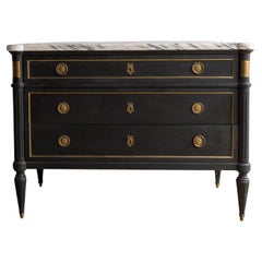 Louis XVI Chest of Drawers with Marble Top
