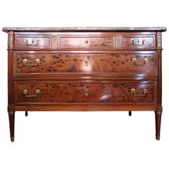 Louis XVI Commode in Mahogany, 18th Century