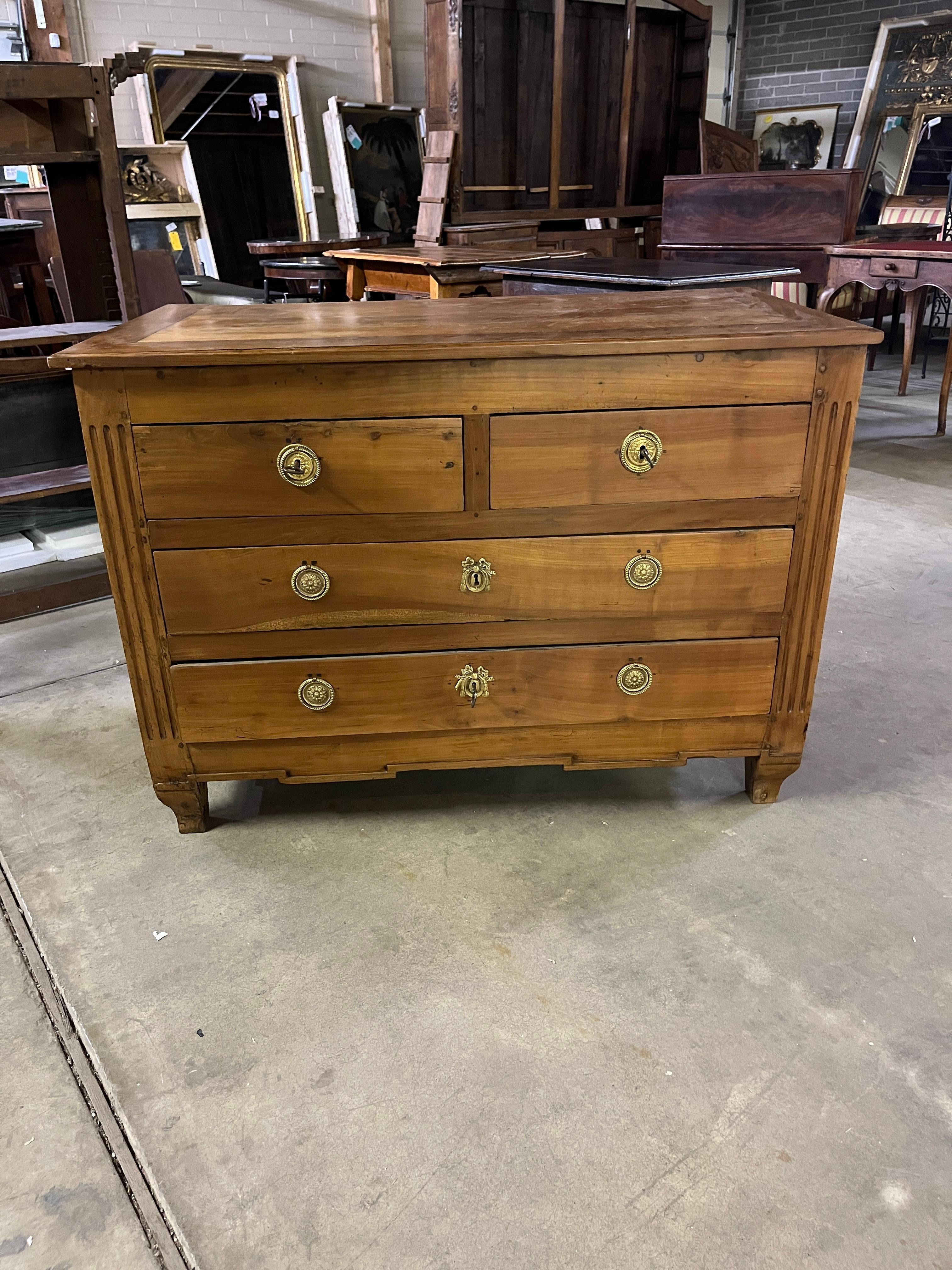 Francese Commode Luigi XVI in Wood Wood Fine XVIII secolo in vendita