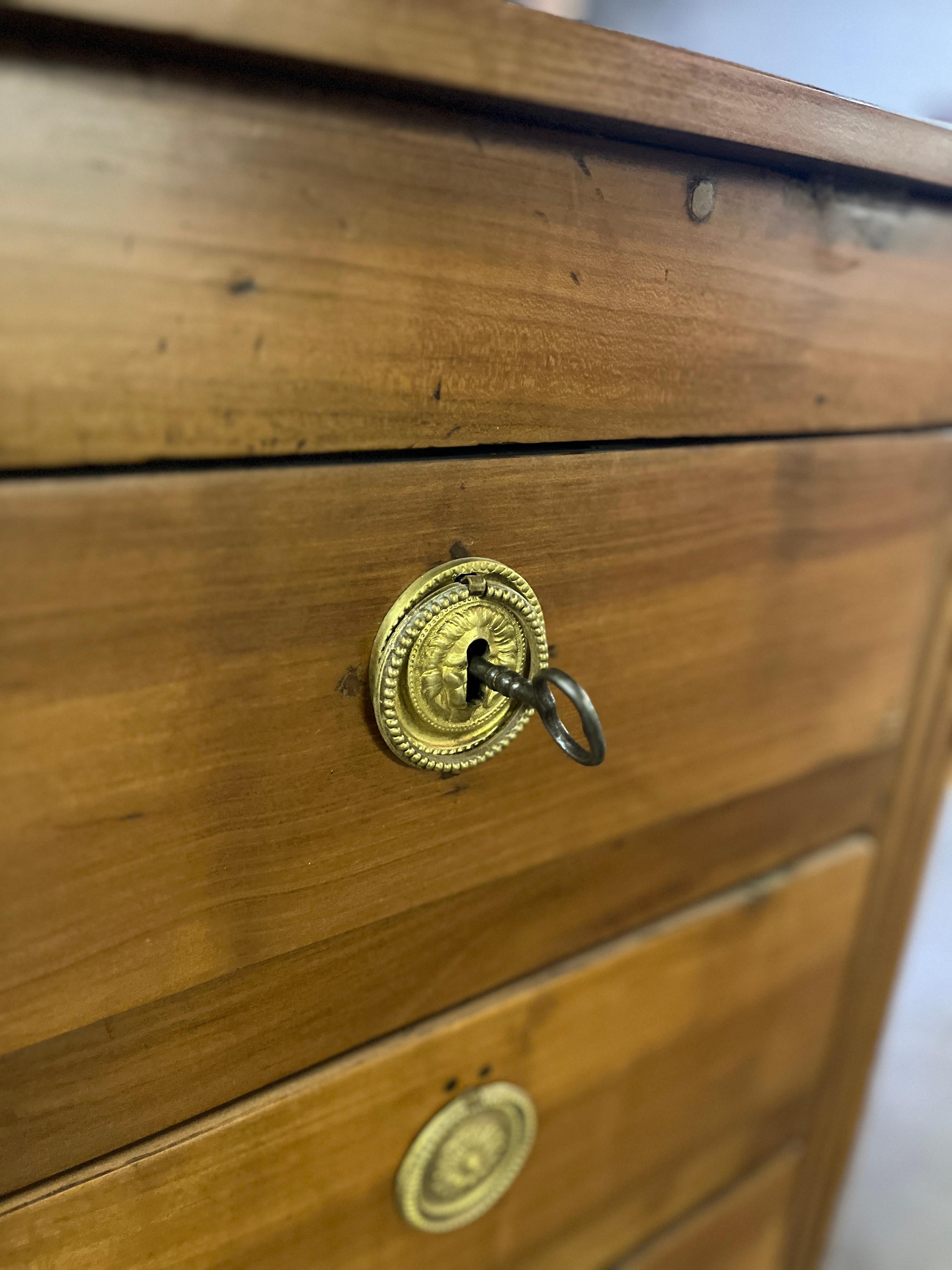 Legno Commode Luigi XVI in Wood Wood Fine XVIII secolo in vendita