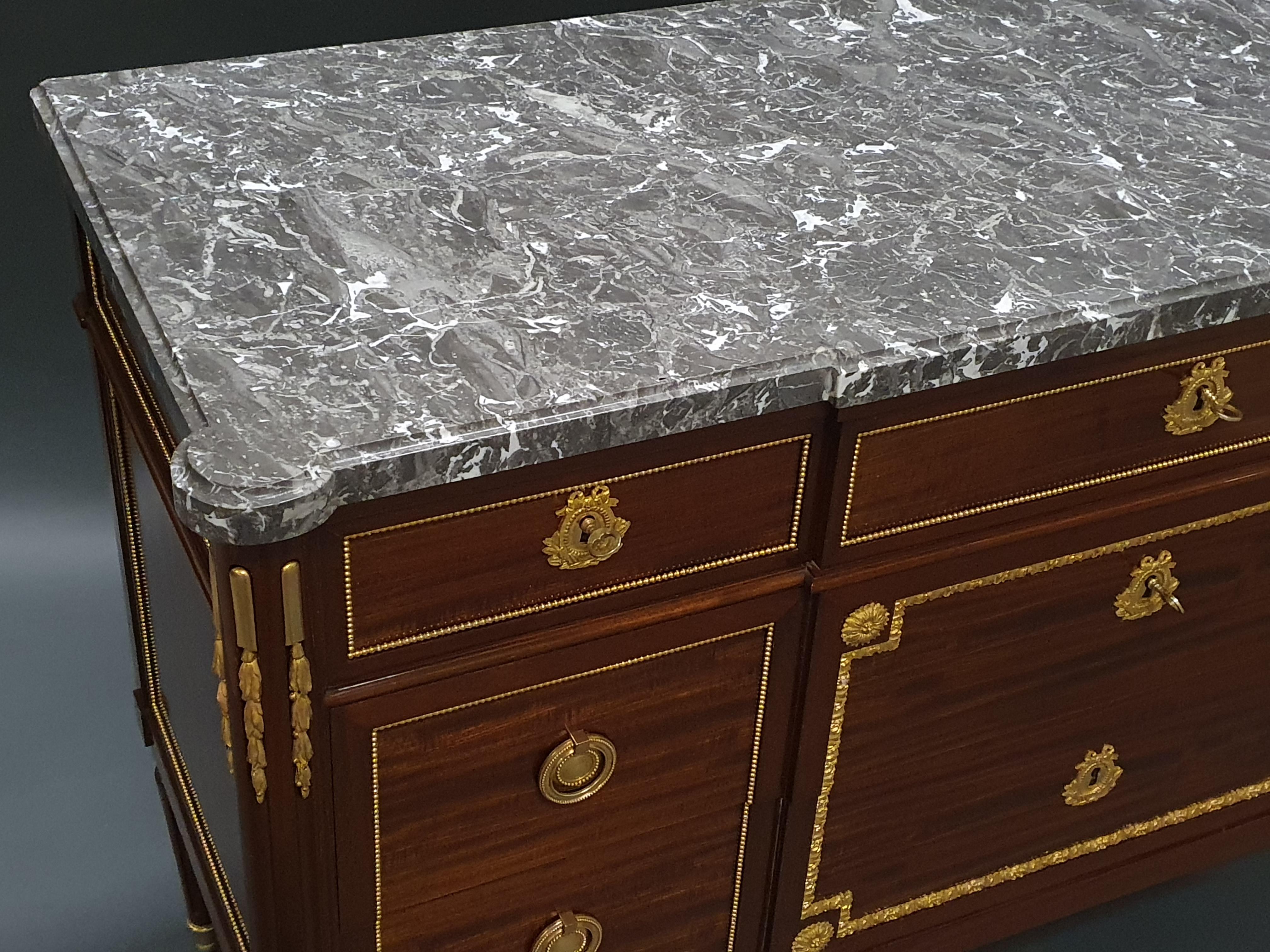 Louis XVI Commode Stamped Rinck In Paris After A Riesener Model 1
