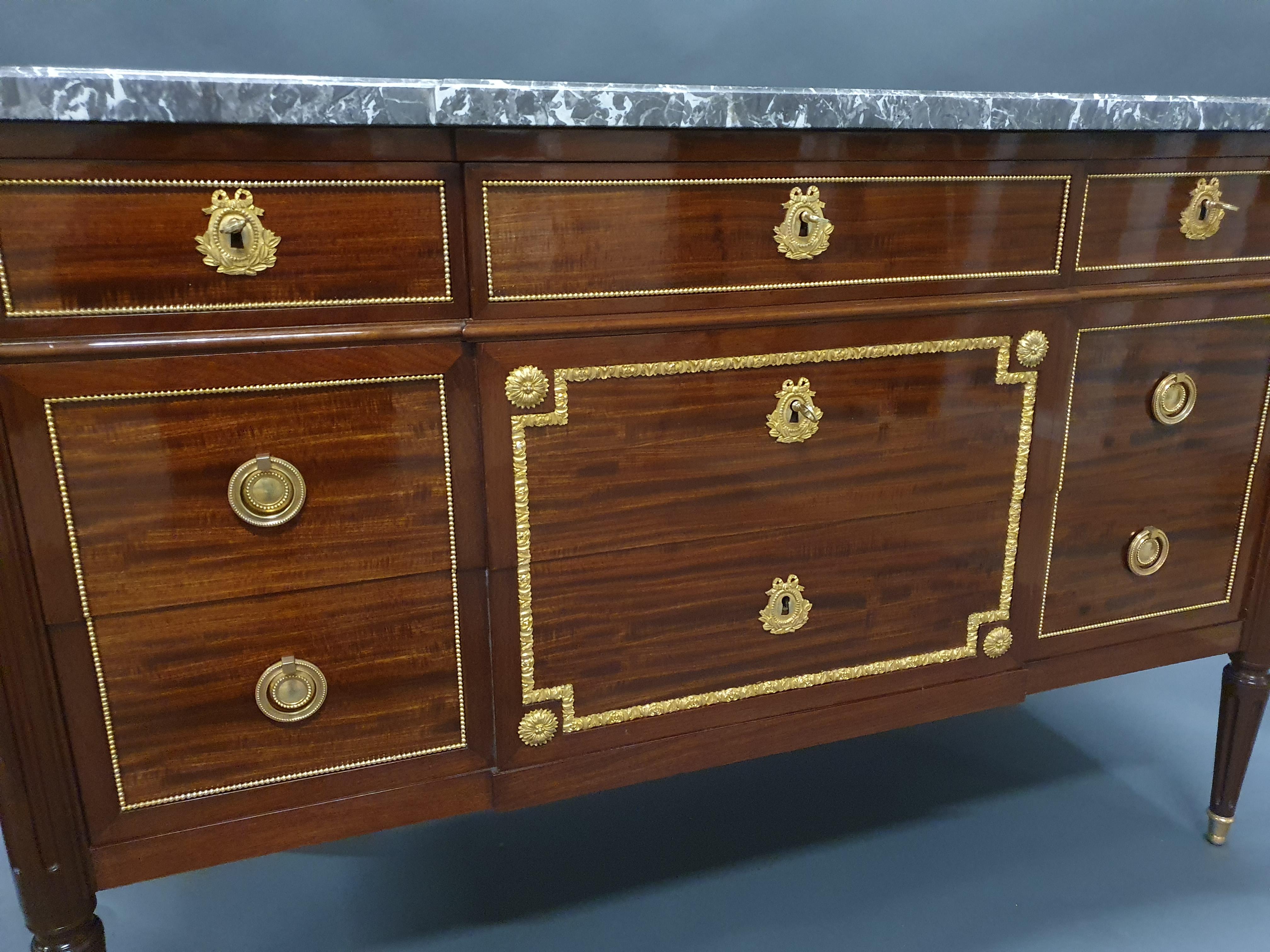 Louis XVI Commode Stamped Rinck In Paris After A Riesener Model 2