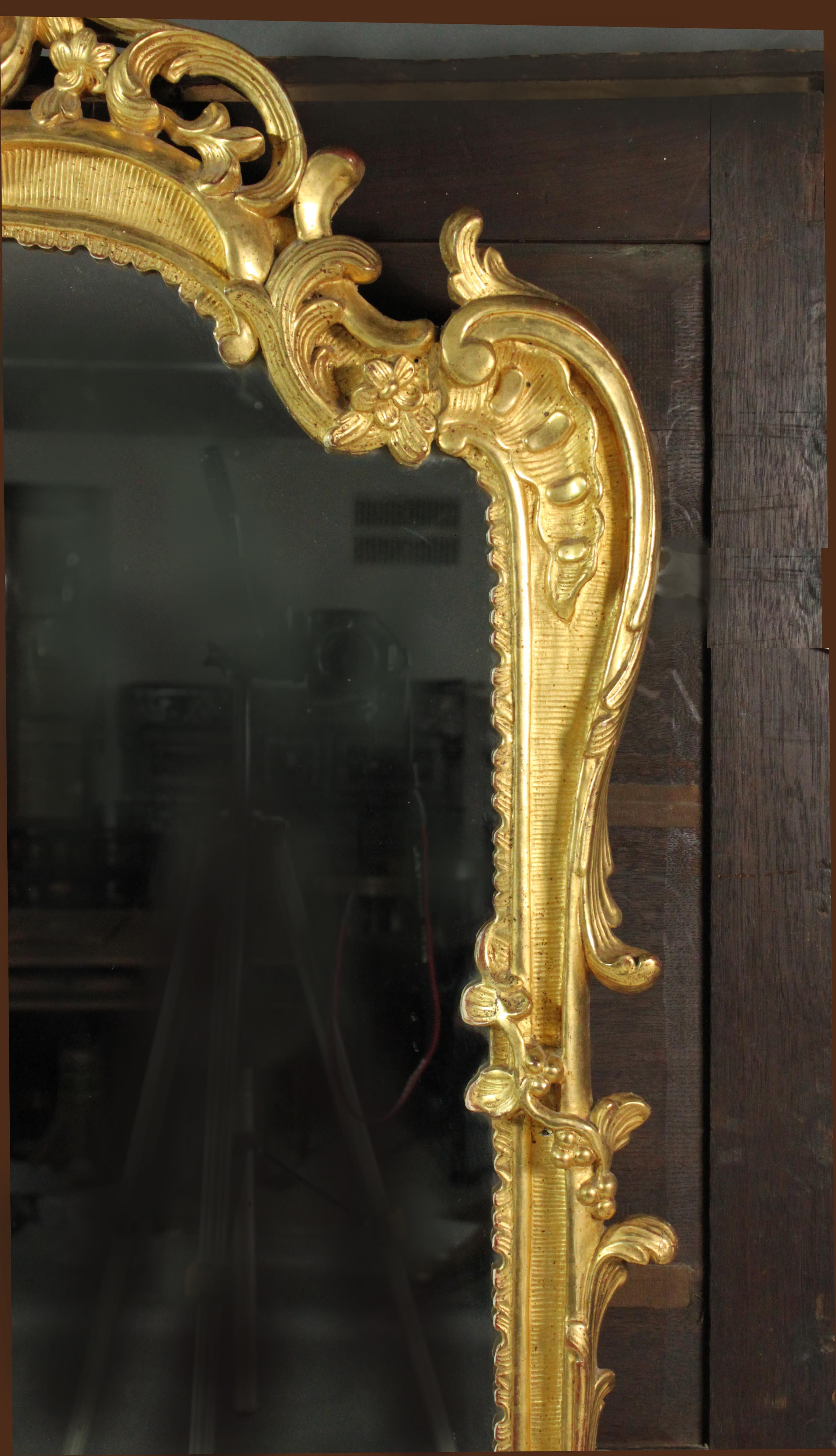 Giltwood Louis XVI Console and Louis XVI Mirror