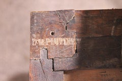 Console Louis XVI en bois de cerisier, estampillée Lm Pluvinet, 18ème siècle