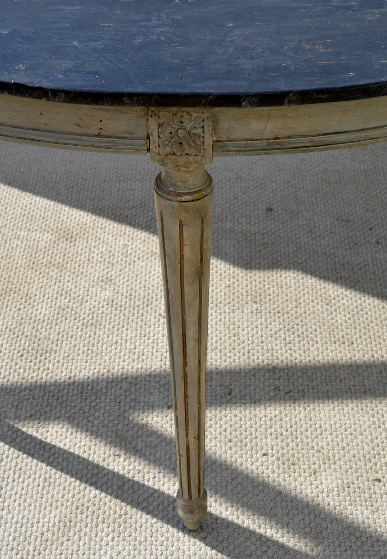 20th Century Louis XVI Console in French Gray Paint