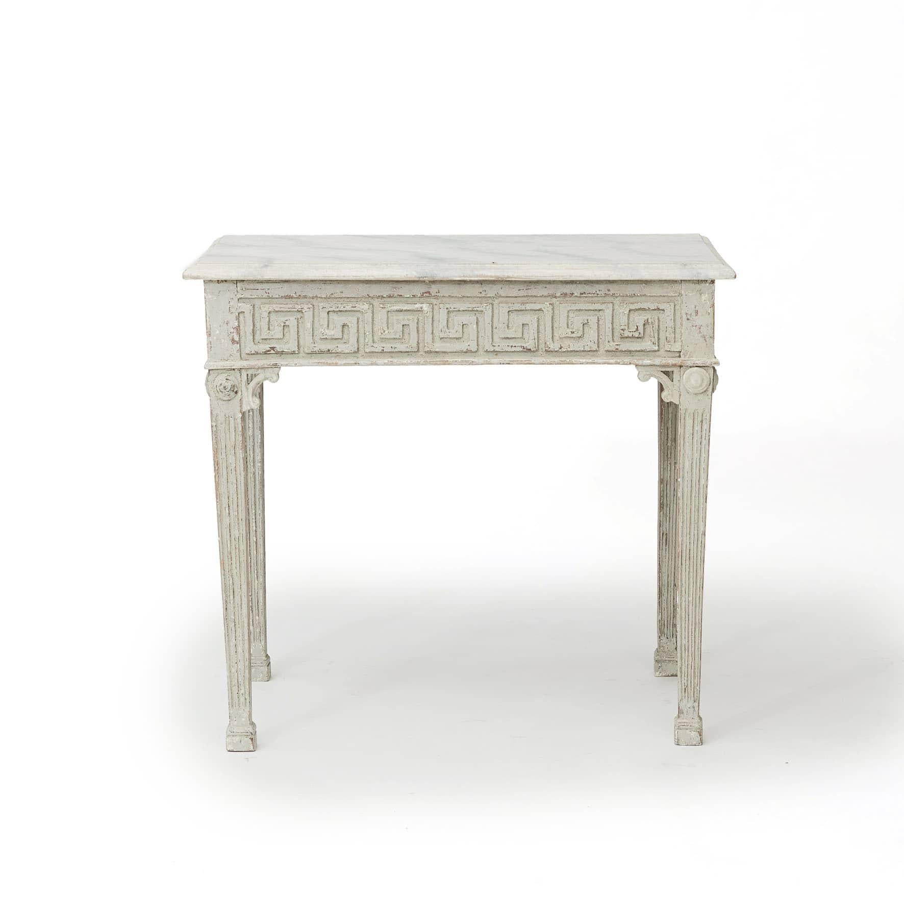 Hand-Painted Louis XVI Console Table, Denmark 1780-1790