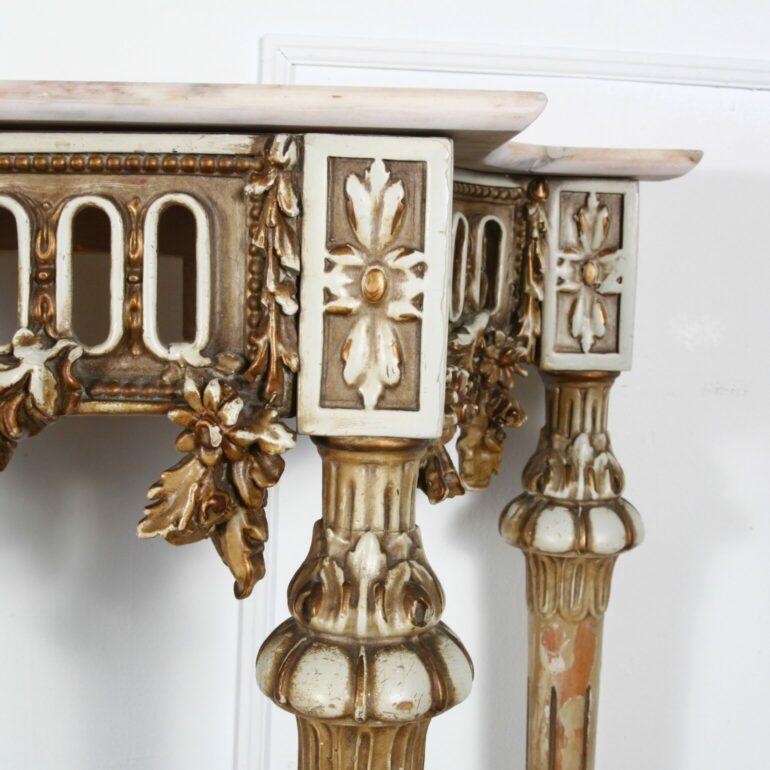 Louis XVI Console Table with Porcelain Cameo 2