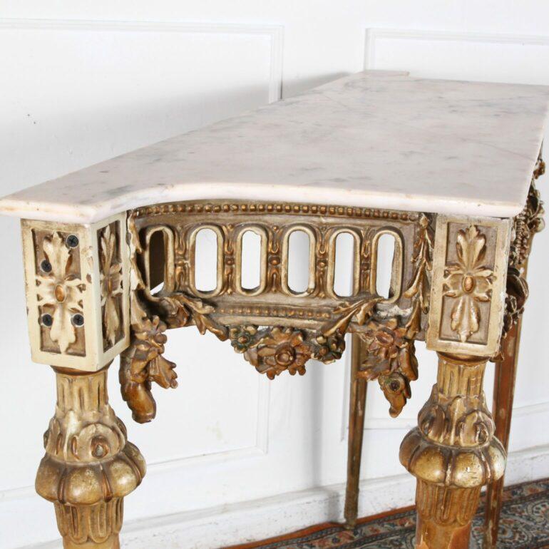 Louis XVI Console Table with Porcelain Cameo 4