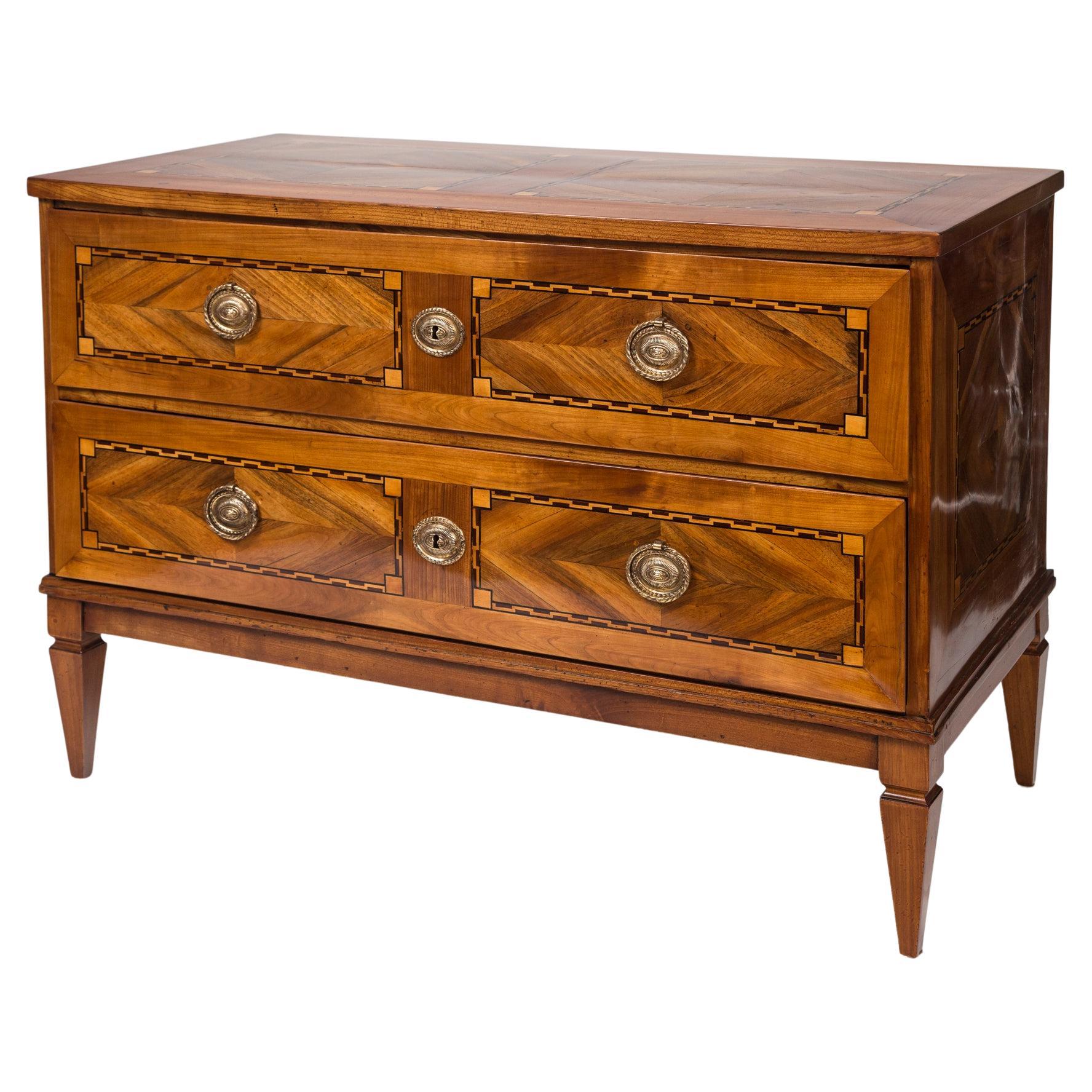 Louis XVI Continental Commode in Fruitwood