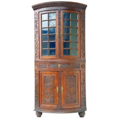 Louis XVI Corner Cabinet, Wuppertal Region, Germany, 1800s