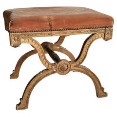 Louis XVI Cross Stool, Footstool, France around 1780