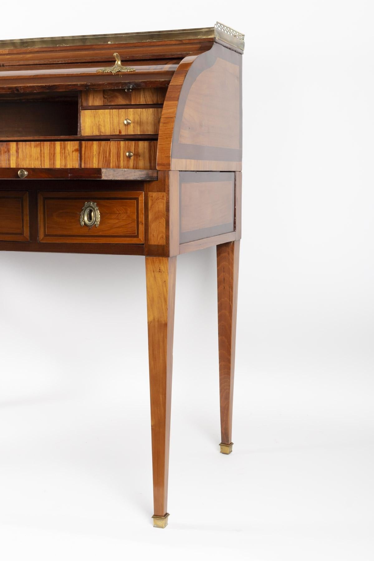Wood Louis XVI Cylinder Desk