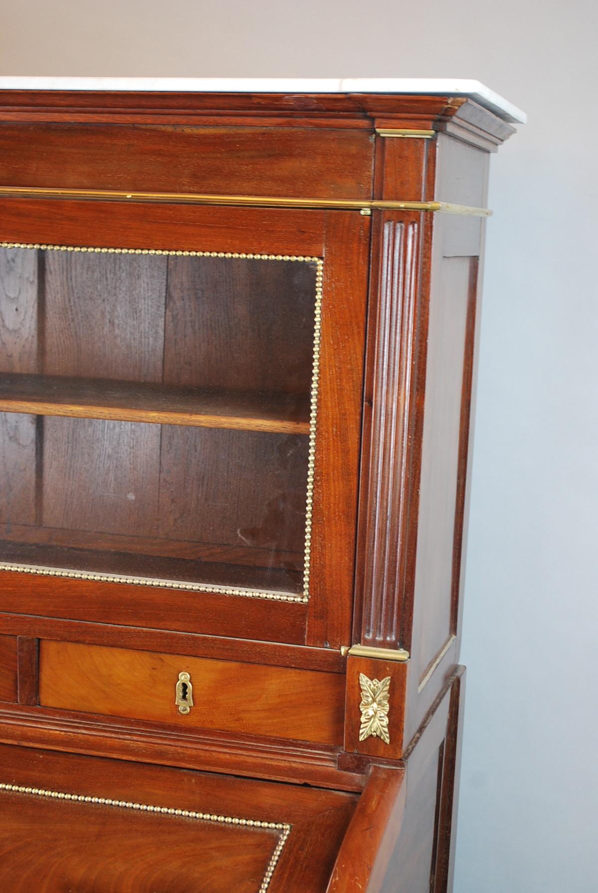 Wood Louis XVI Cylinder Secretary For Sale